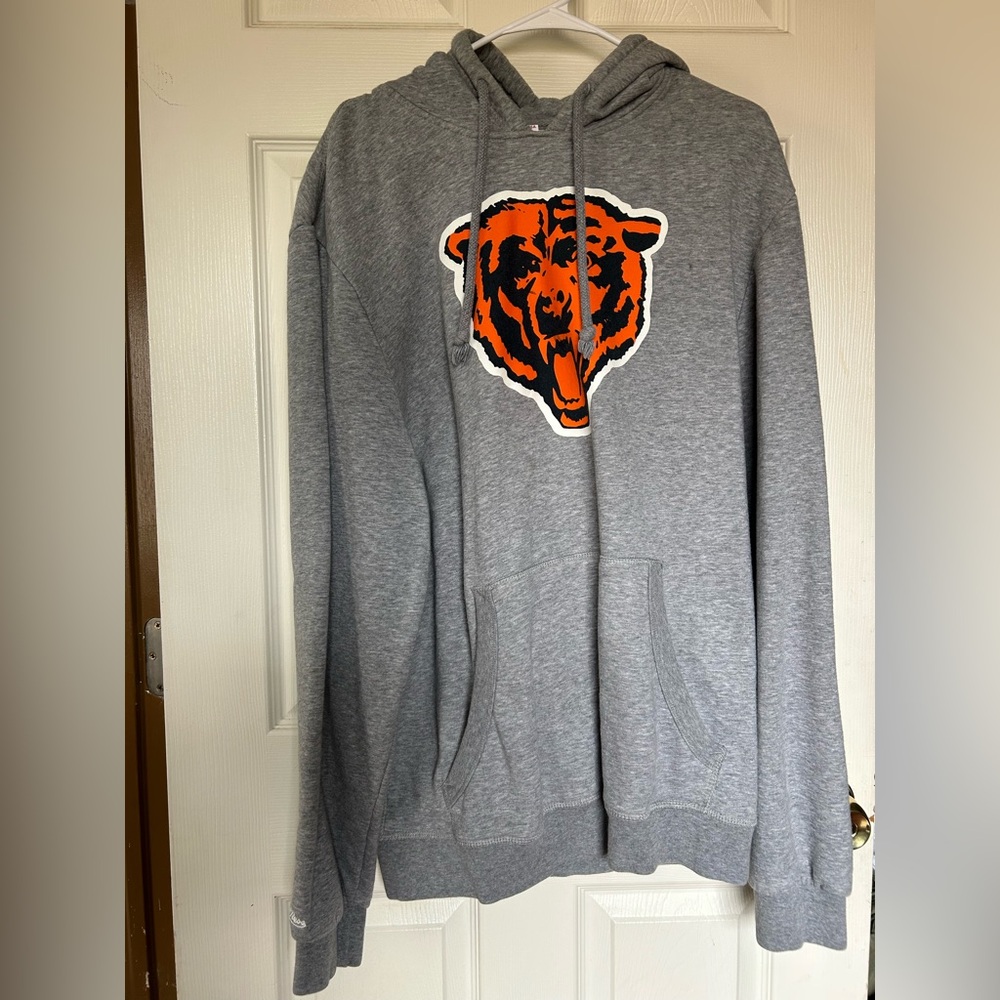 Mitchell & Ness Chicago Bears Gray Hoodie Sweatshirt Men’s 2XL